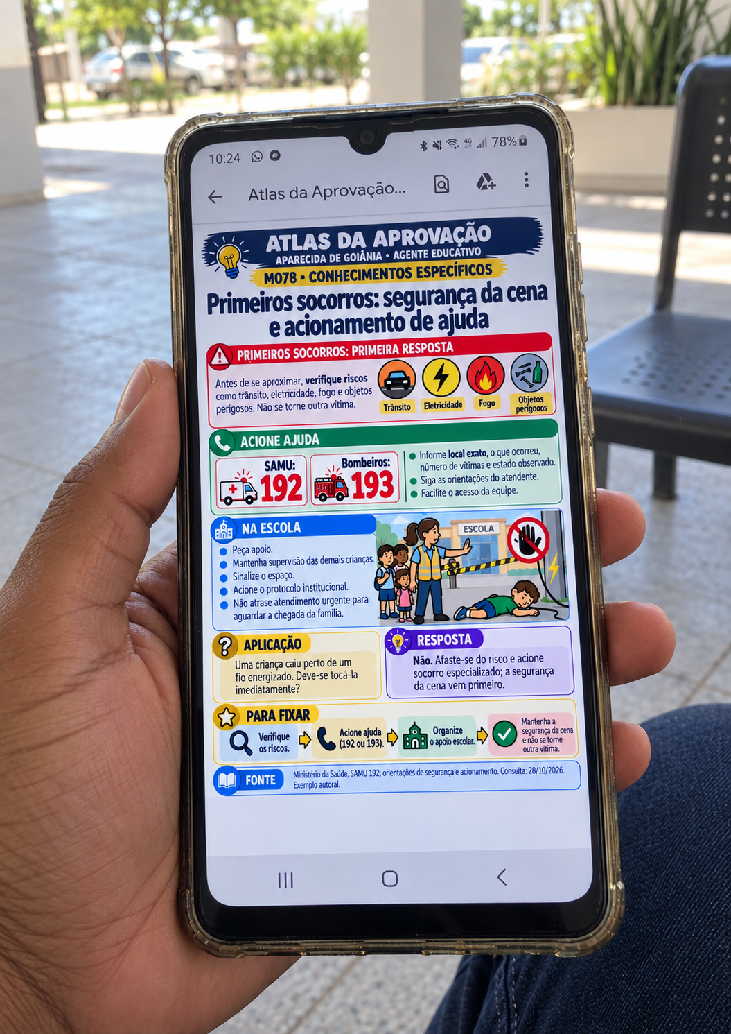 Uso do material de Agente Educativo de Aparecida de Goiânia — M078